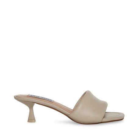 Beige Steve Madden Syrah Women's Mules | PH 6398JKC